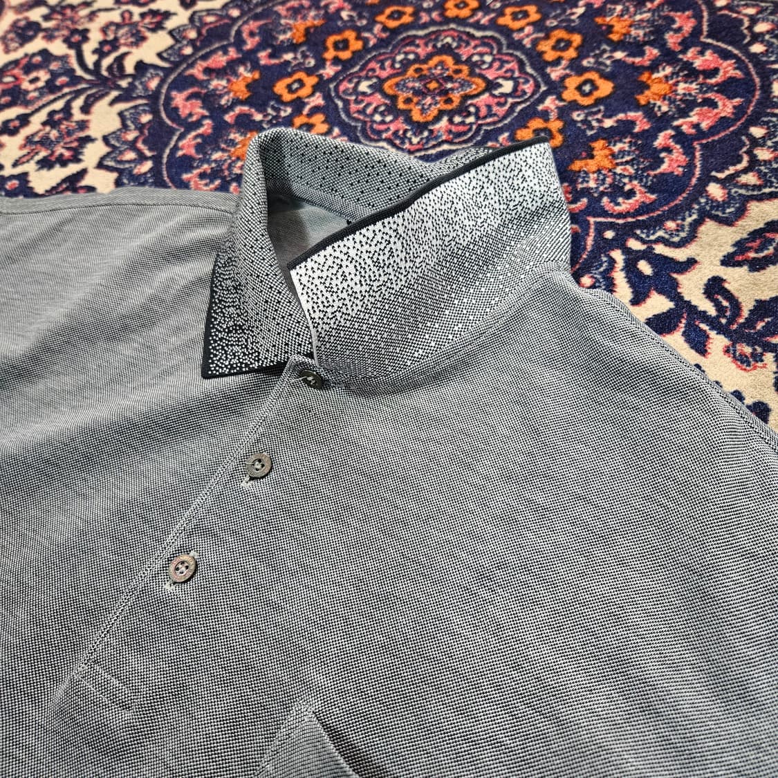 크리스찬디올 국내 라이센스 포켓 자수 반팔 카라티 상품이미지7