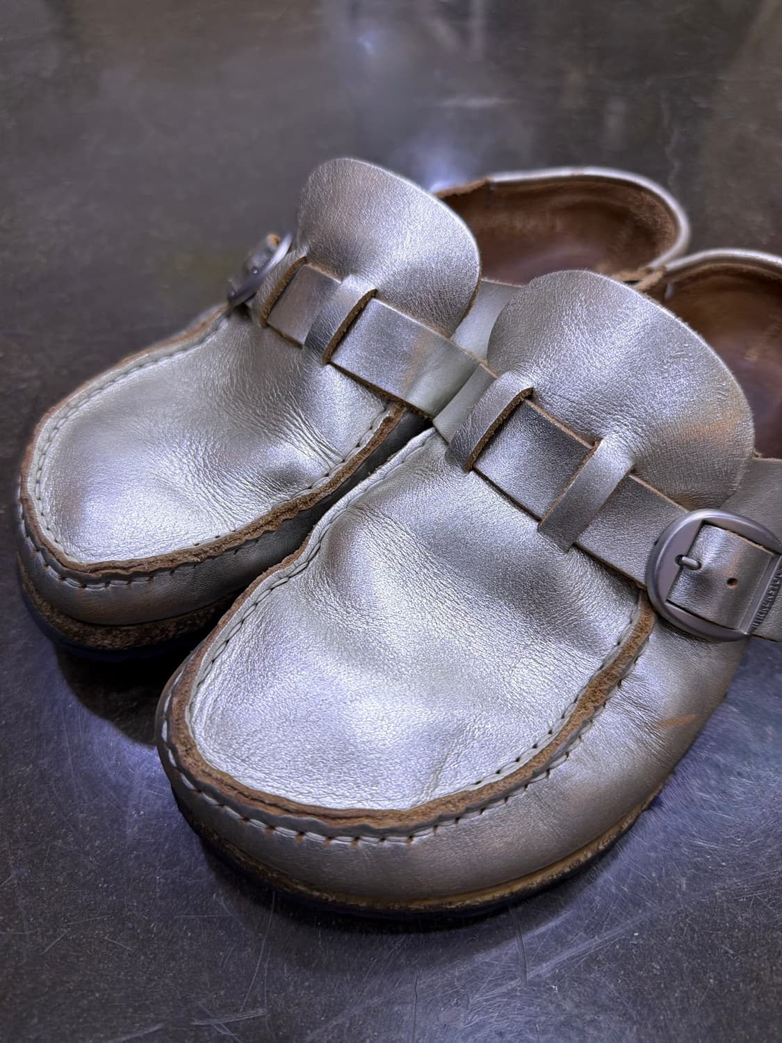 버켄스탁 버클리 클로그 블로퍼 샌들 슈즈 슬리퍼 골드 39 (250) 상품이미지3