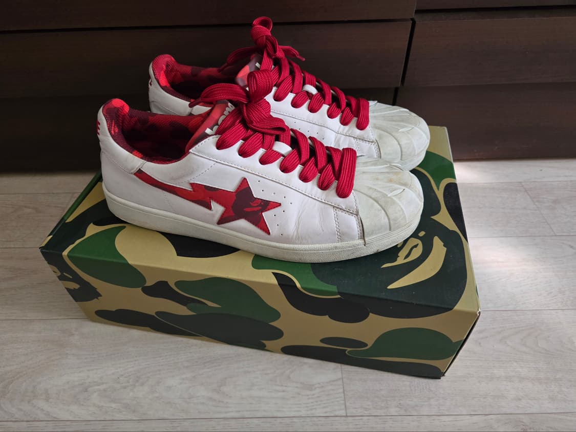 베이프 스컬 스타 레드 신발 275 상품이미지1