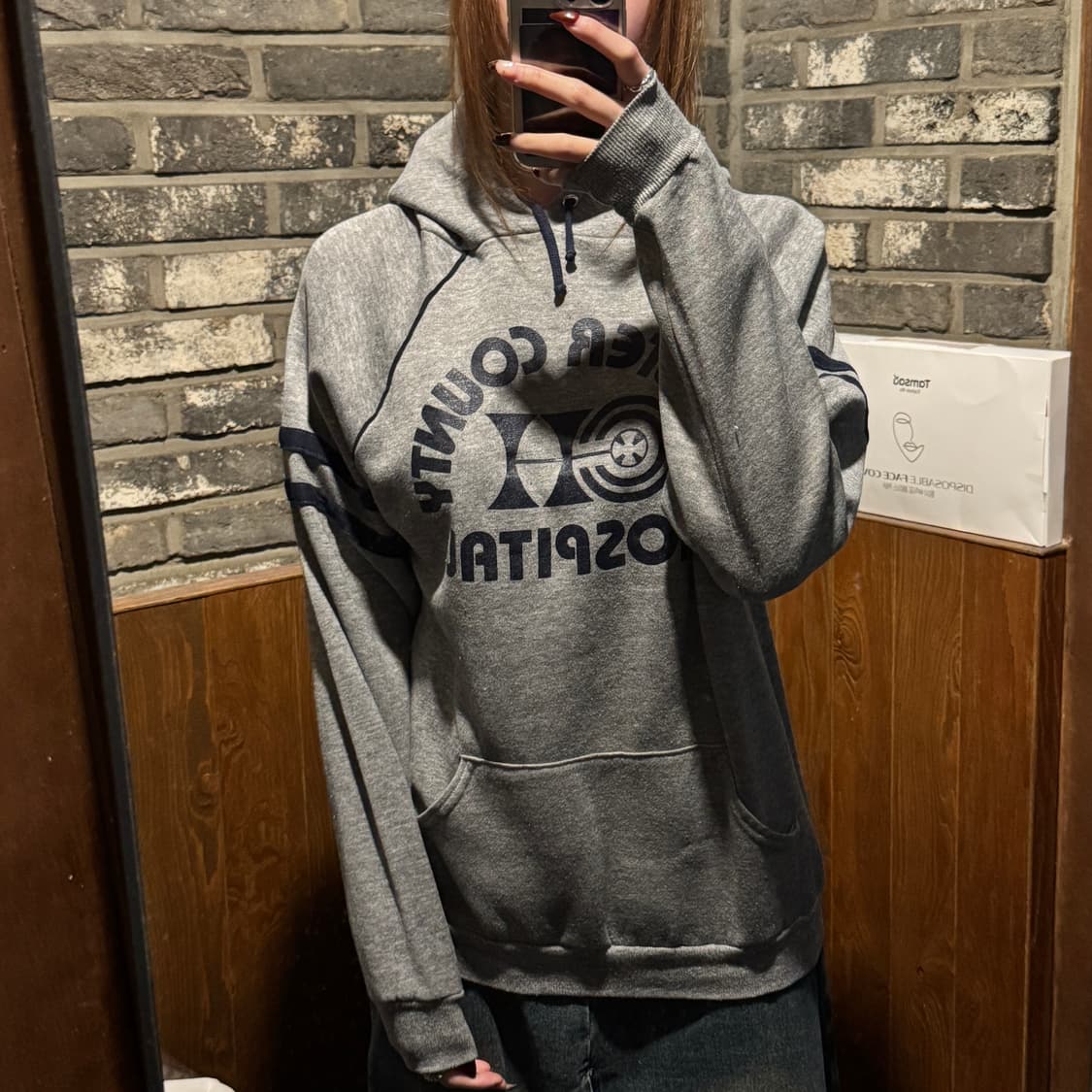 L) USA 빈티지 스웻 후드티 상품이미지7