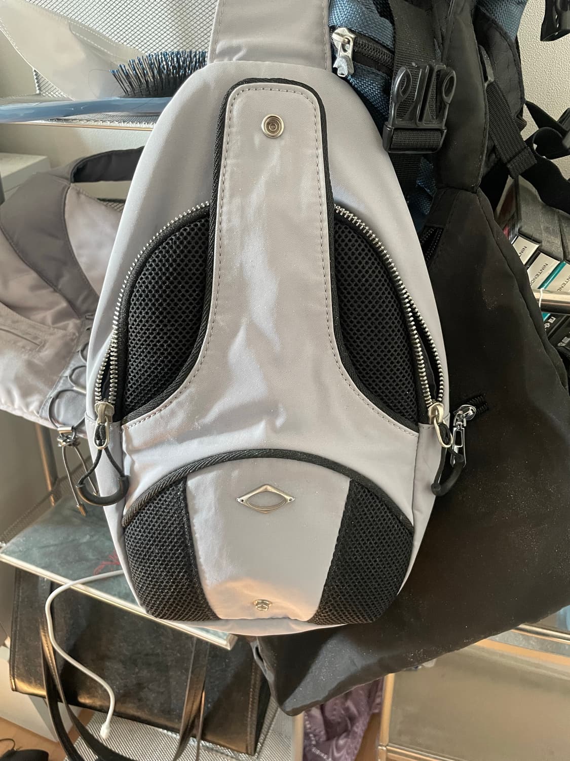 미스치프 롬버스 폴더블 슬링백 상품이미지1