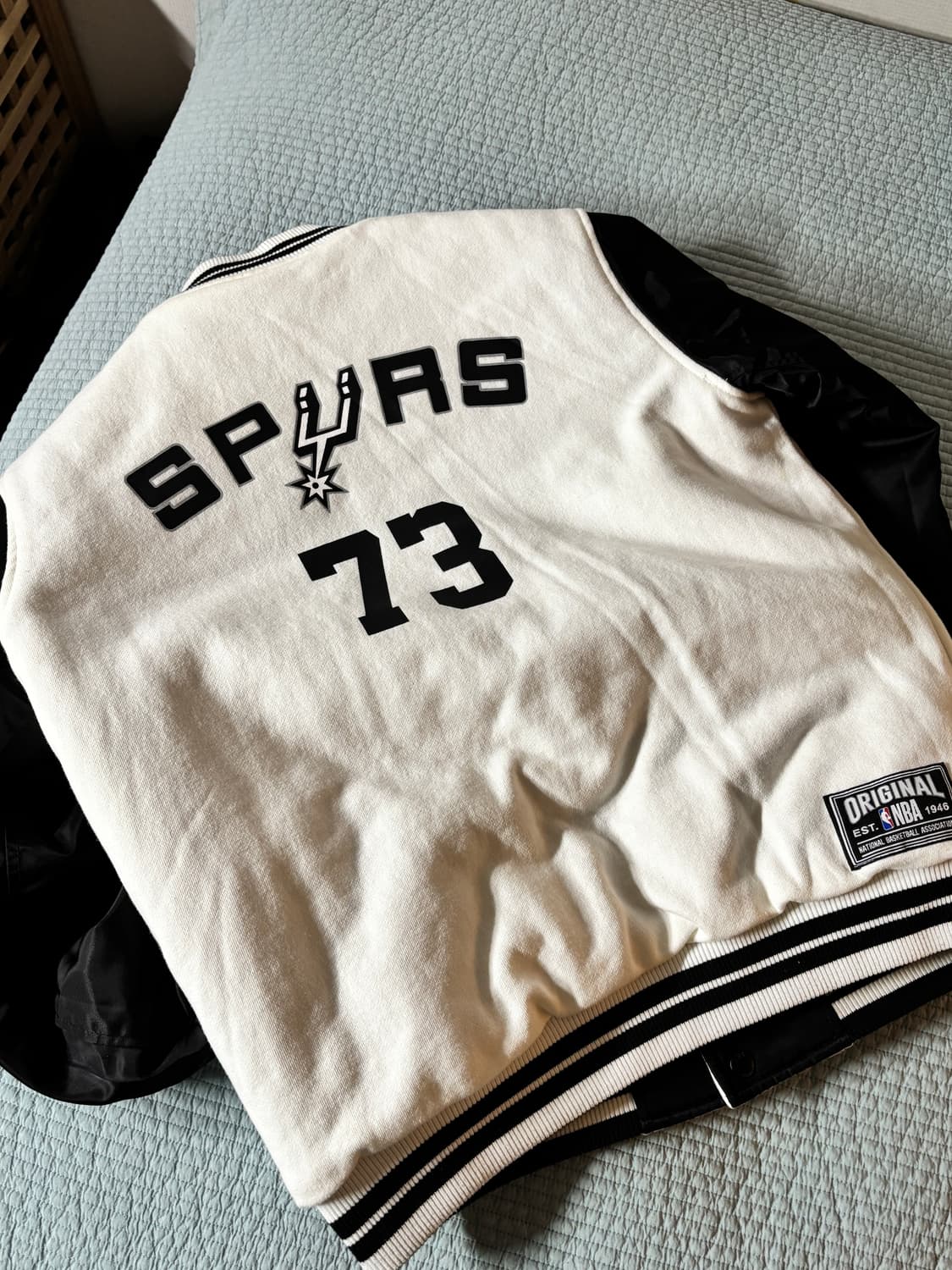 NBA 스퍼스 바시티 자켓 S 상품이미지7