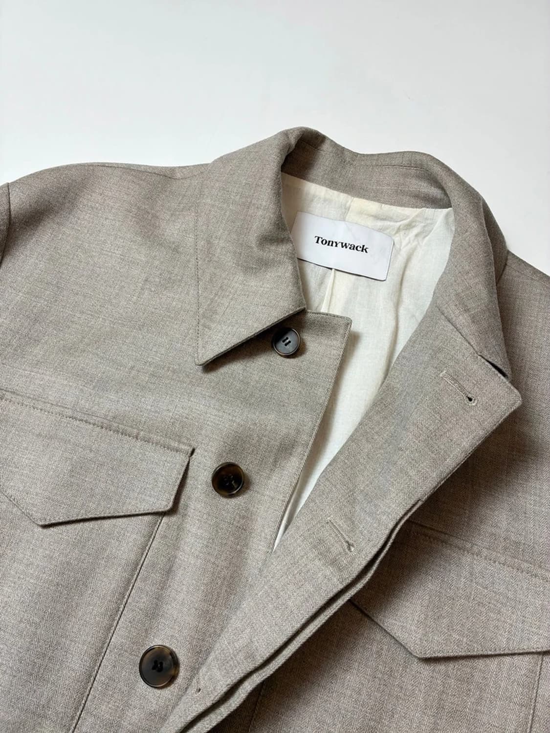 토니웩 샌드 패치 포켓 헤링본 울 필드 자켓 PN8529 상품이미지4