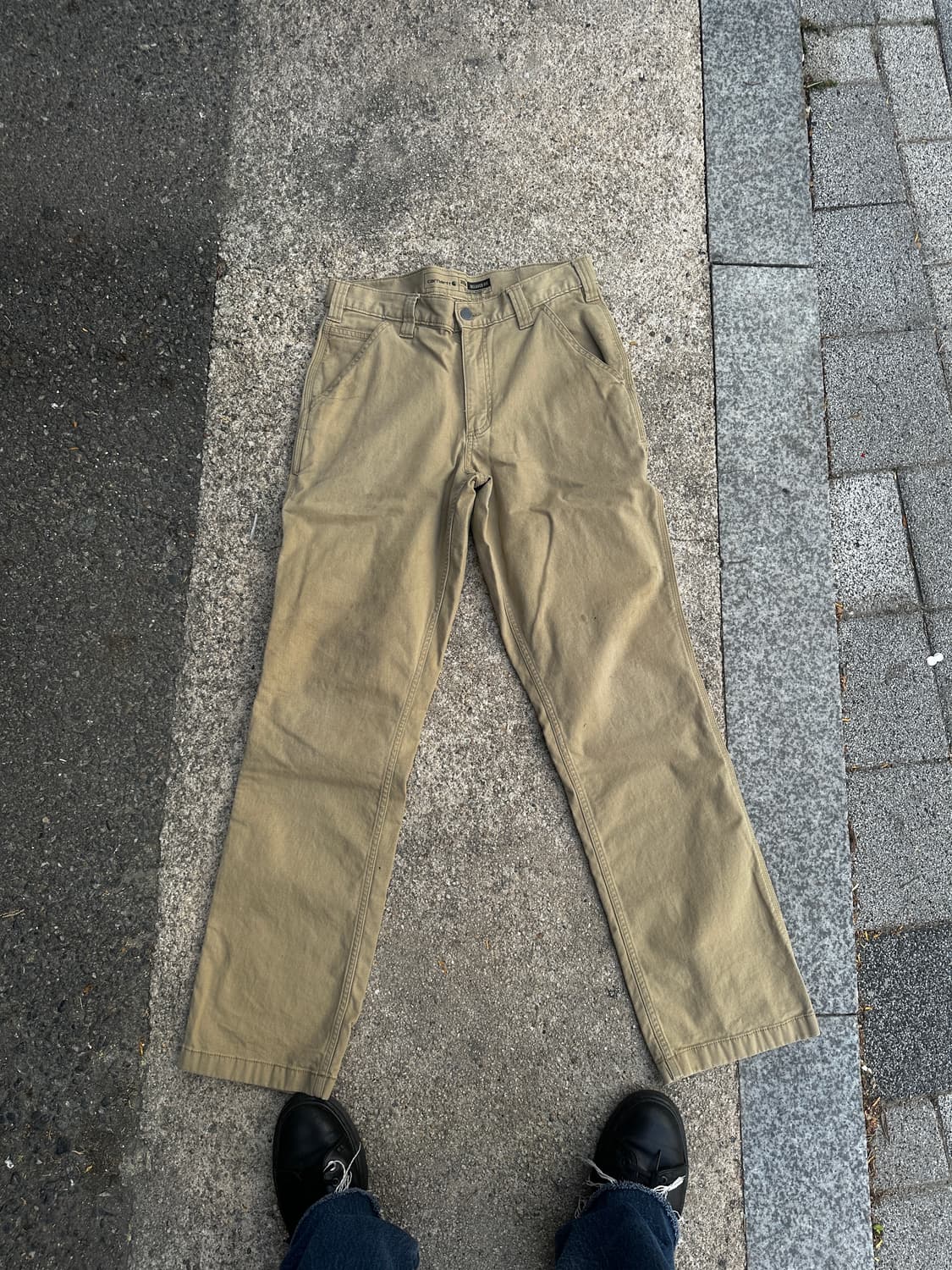 칼하트 릴렉스핏 유틸리티 워크팬츠 베이지 상품이미지2