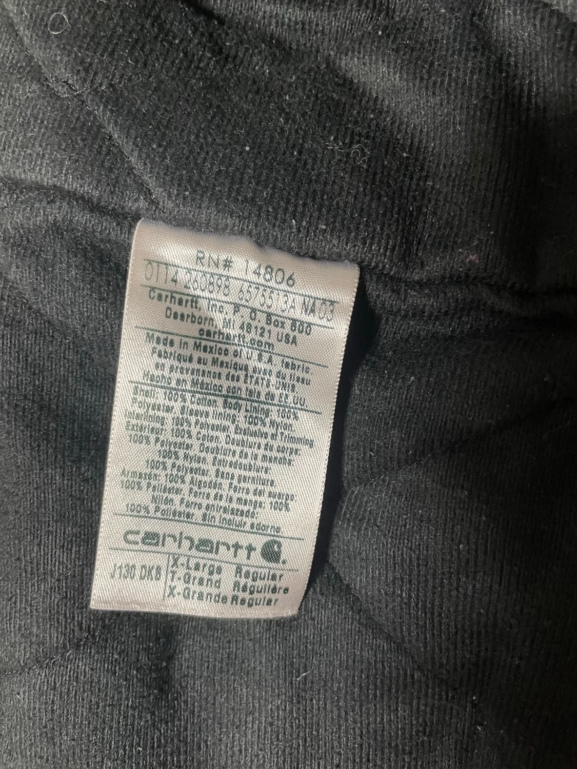 칼하트 j130 dkb xl 상품이미지2