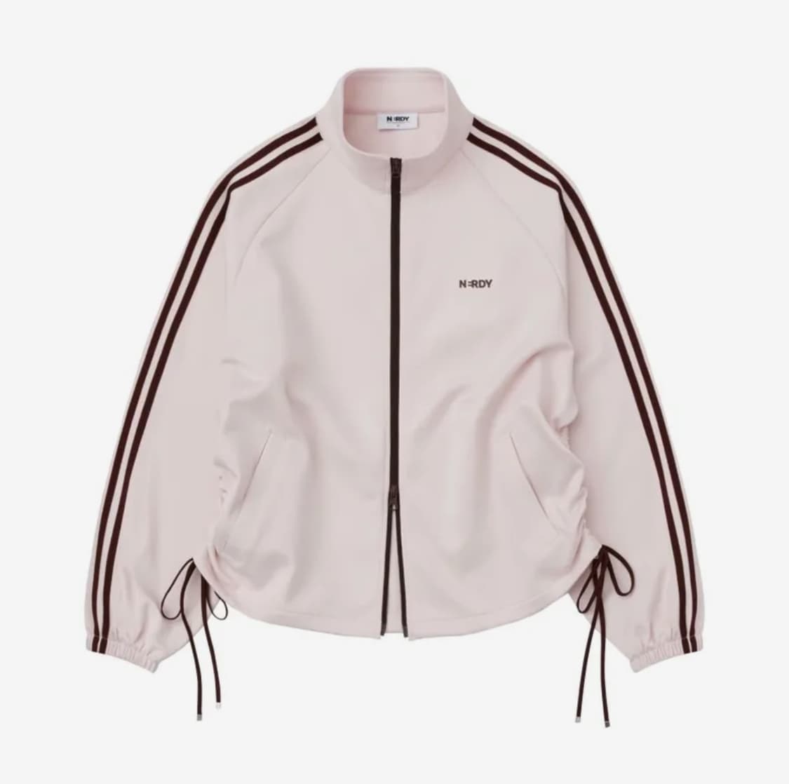 널디 우먼스 리본 트랙탑 25SS 베이비핑크 XS 상품이미지1