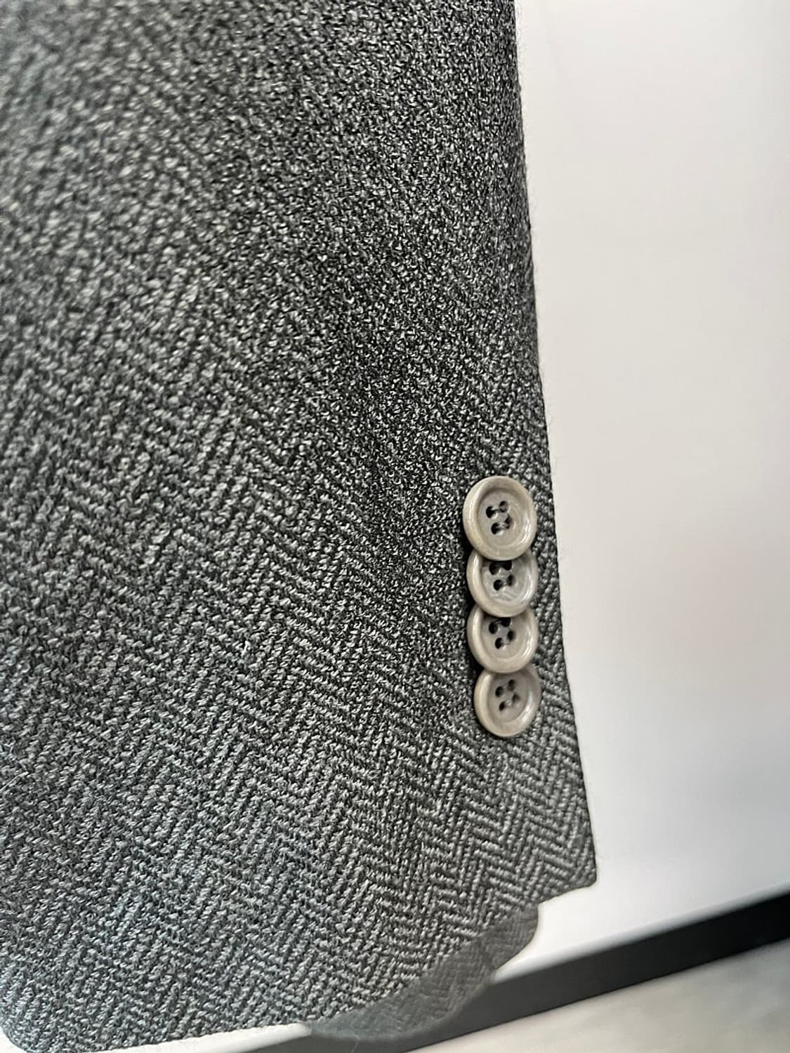 100) 조르지오알마니 캐시미어 헤링본 자켓 상품이미지3