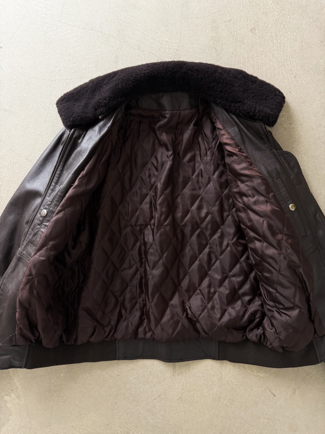 90s Genuine Leather A-2 Bomber Jacket 상품이미지7