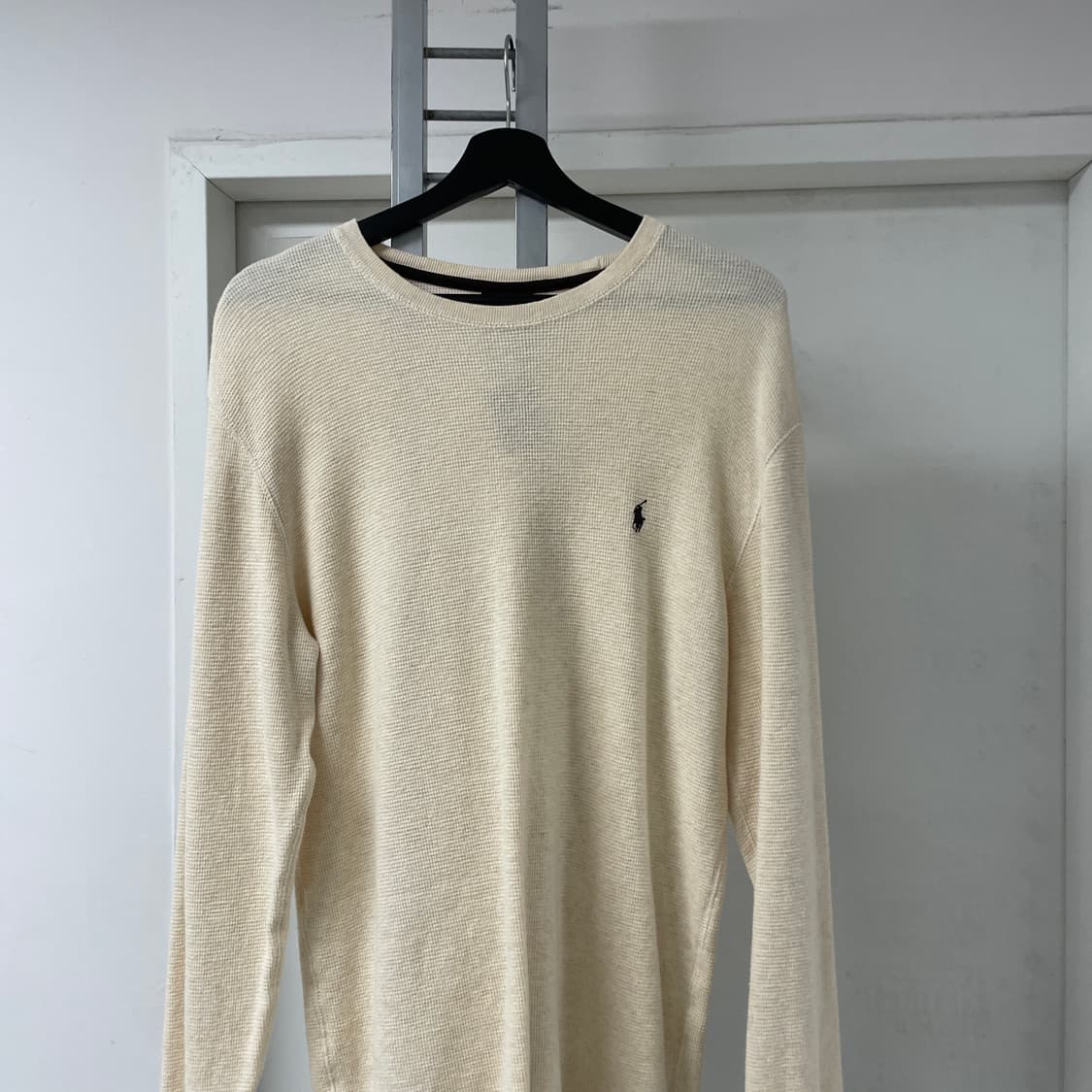 폴로 랄프로렌 와플 긴팔 티셔츠 베이지 S 상품이미지2