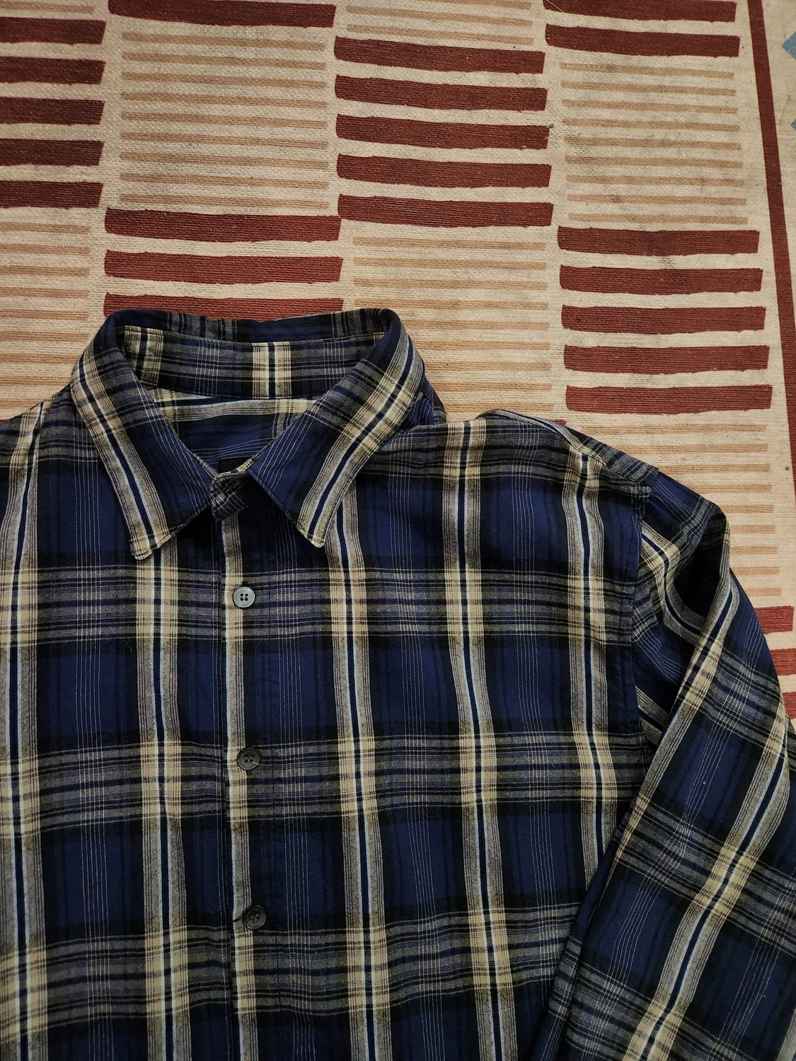 엘무드 비스코스 체크 셔츠 (48) 상품이미지2