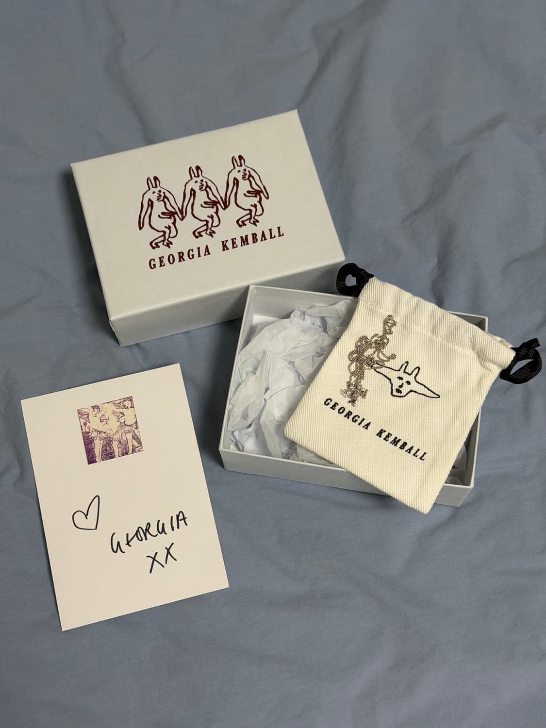 조지아캠벨 큐피드 실버 목걸이 45cm 상품이미지4