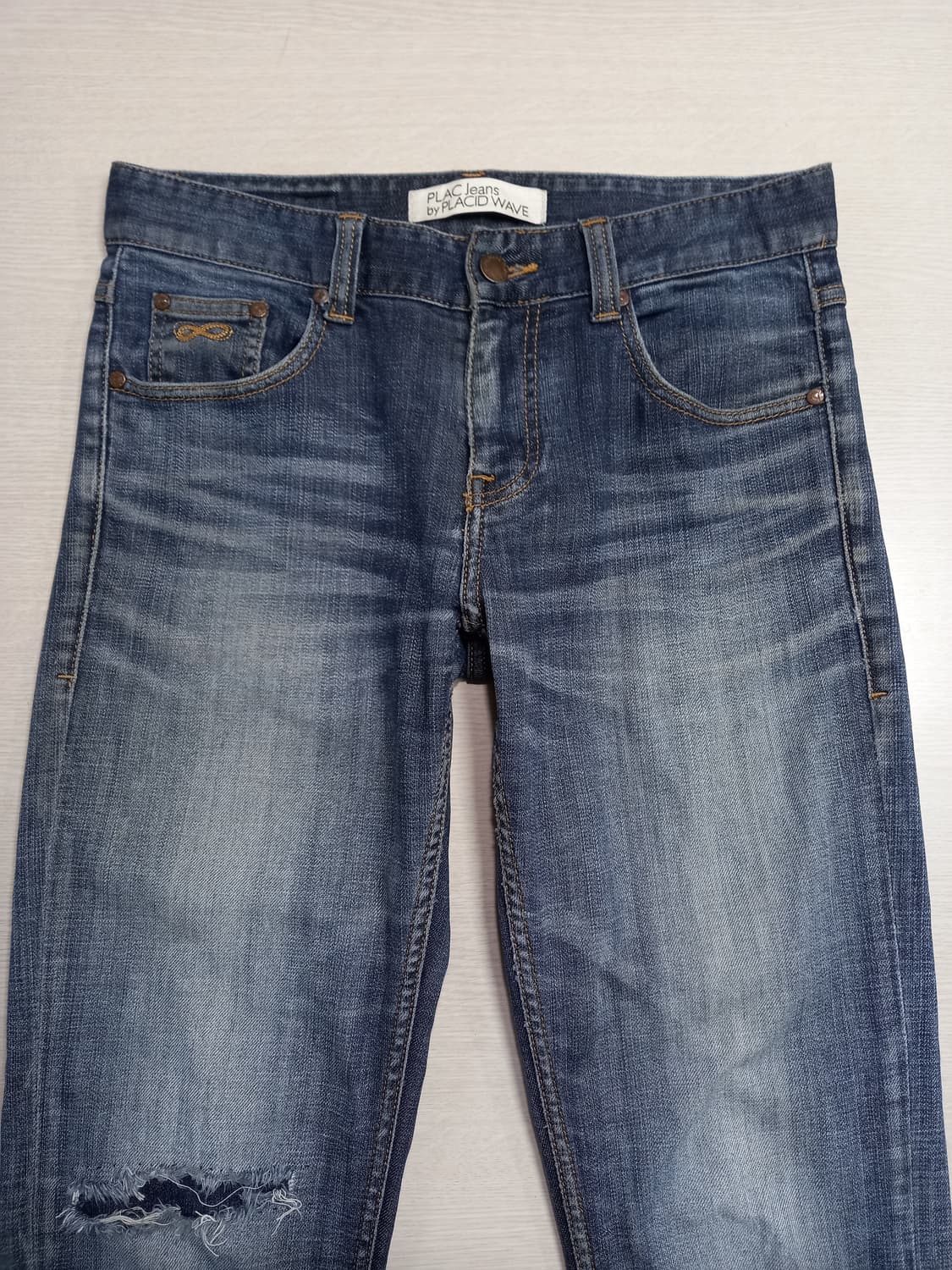 30 PLAC Berlin 워싱 스판 슬림일자 진청 30-224 상품이미지3