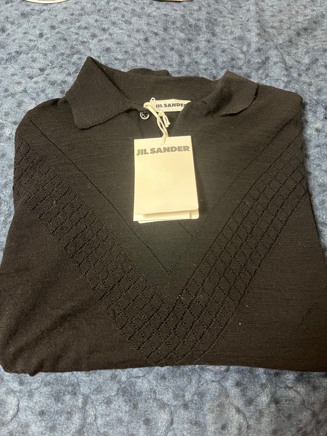 질샌더 폴로 롱슬리브 메쉬 스웨터 50 상품이미지6