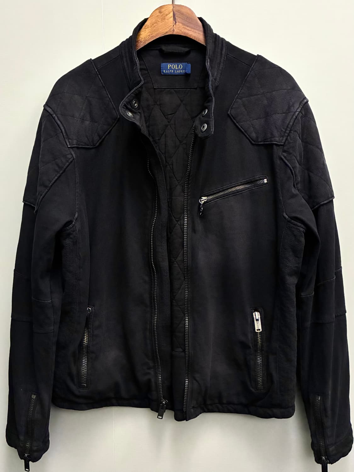 (L/103)POLO 폴로랄프로렌 코튼 싱글라이더 바이커 자켓 상품이미지7