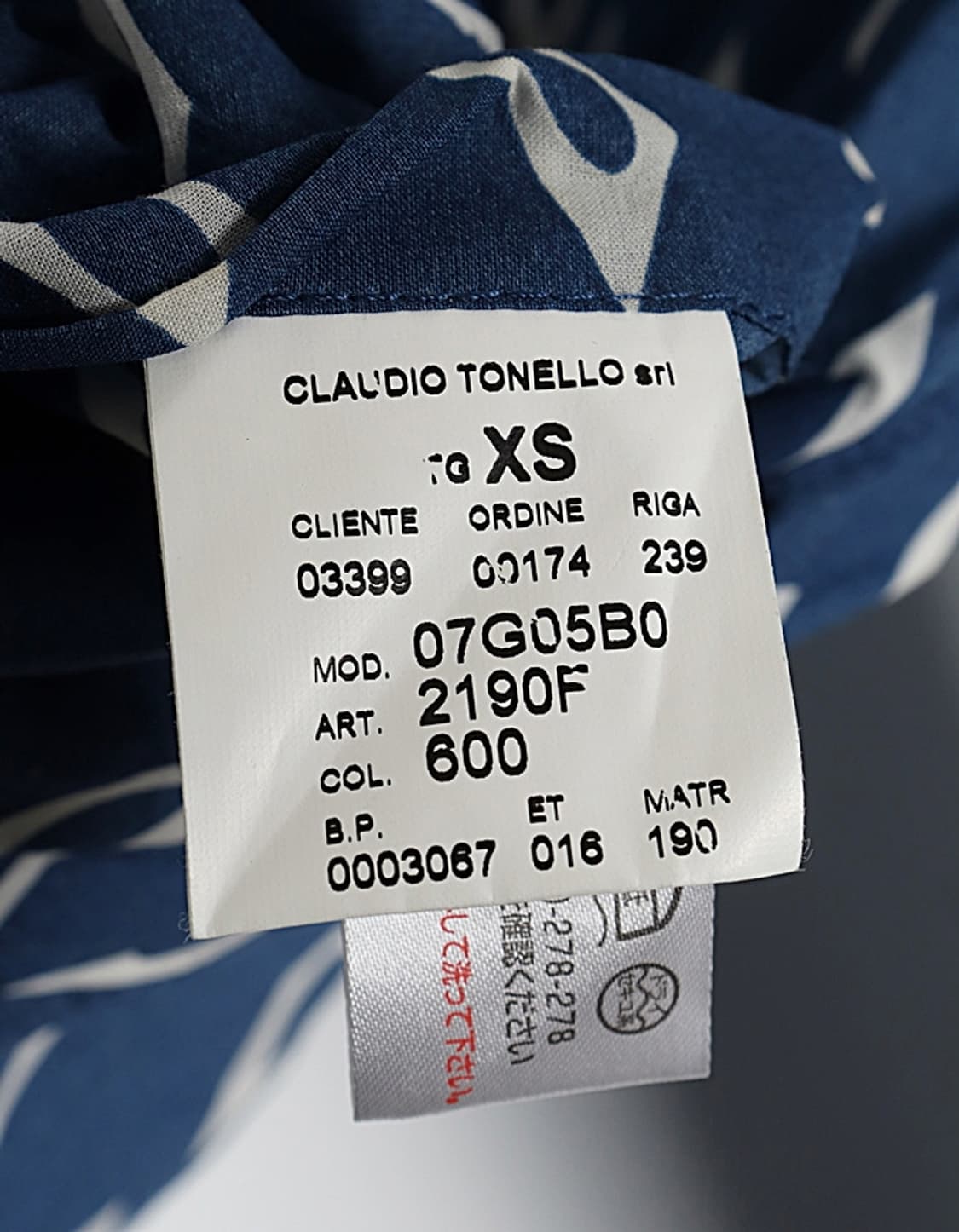 CLAUDIO TONELLO T JACKET Pattern Blazer 상품이미지9