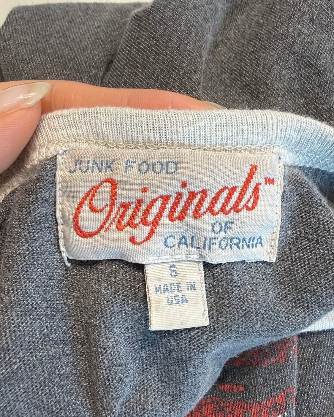 vtg 차콜 키스 프린팅 슬리브리스  상품이미지8