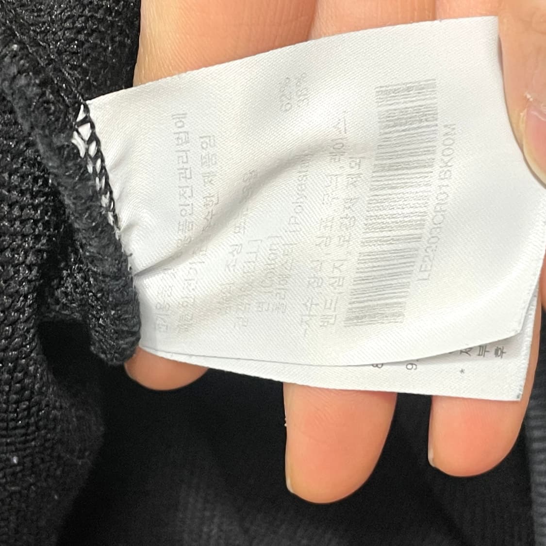 리 스펠로고 블랙 맨투맨 남성M 상품이미지4