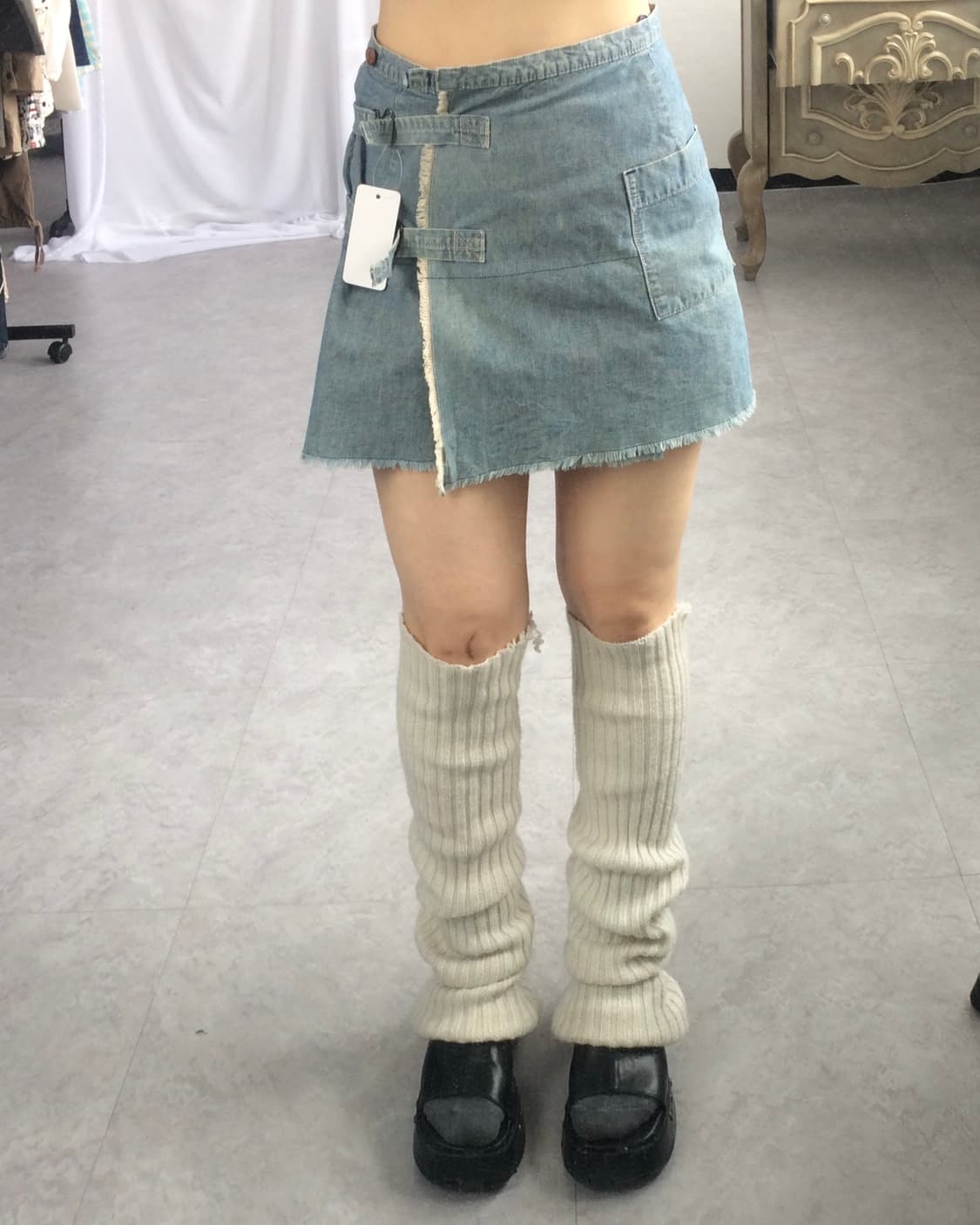 Hysteric glammer belted wrap mini skirt 상품이미지6