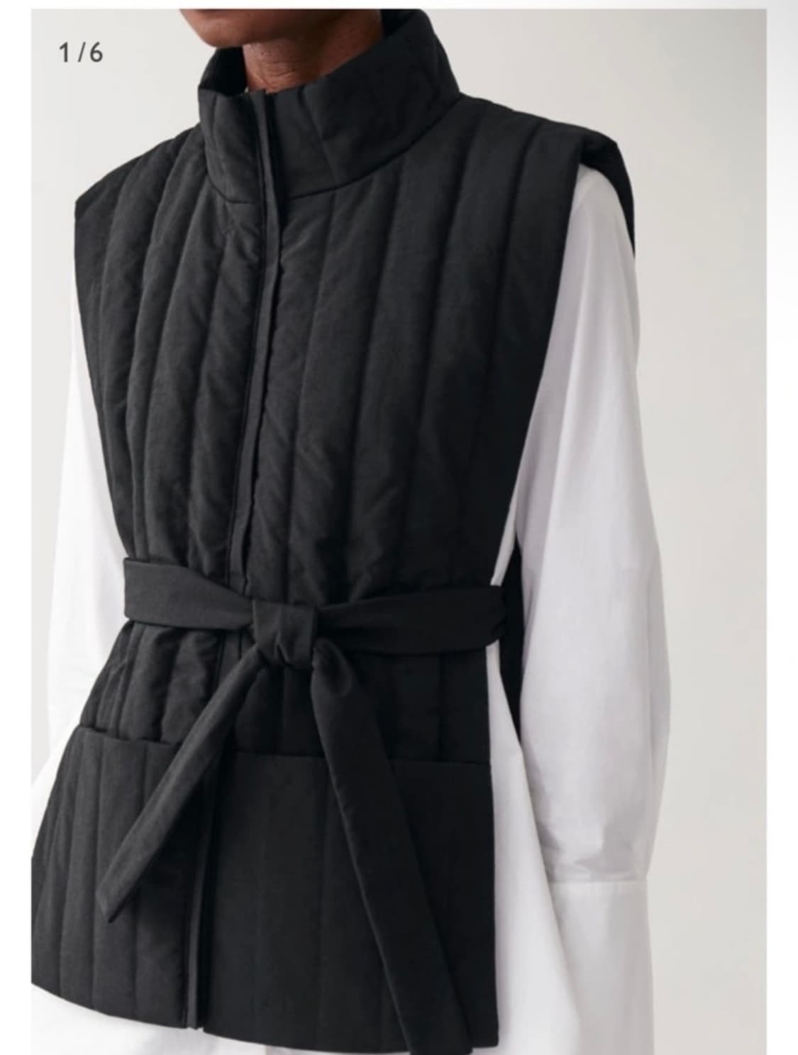 Cos 벨티드 패팅 조끼 free 상품이미지1