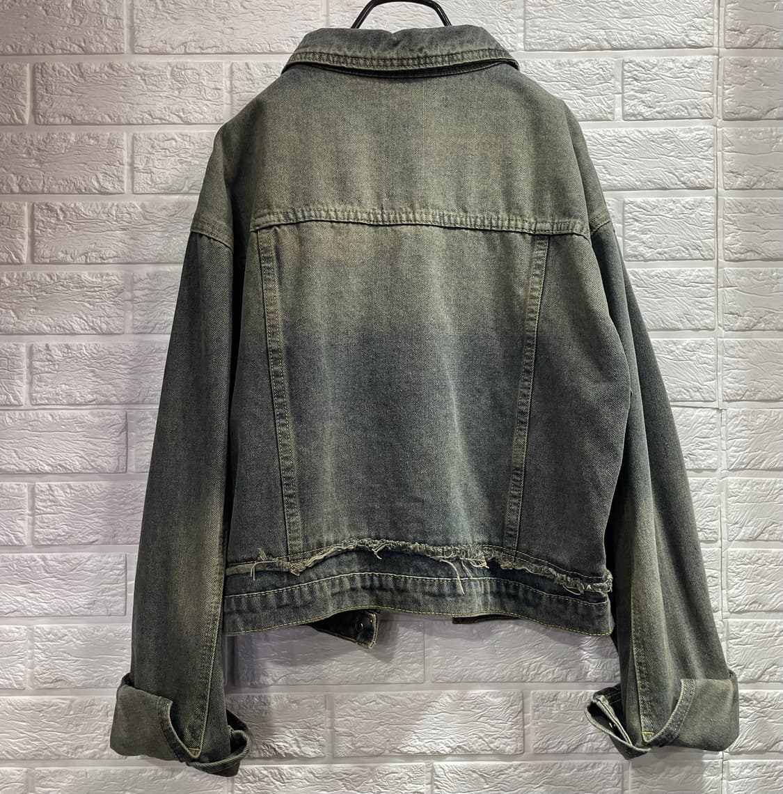 워싱 데님자켓 중청자켓 데이트룩 데일리룩 상품이미지4