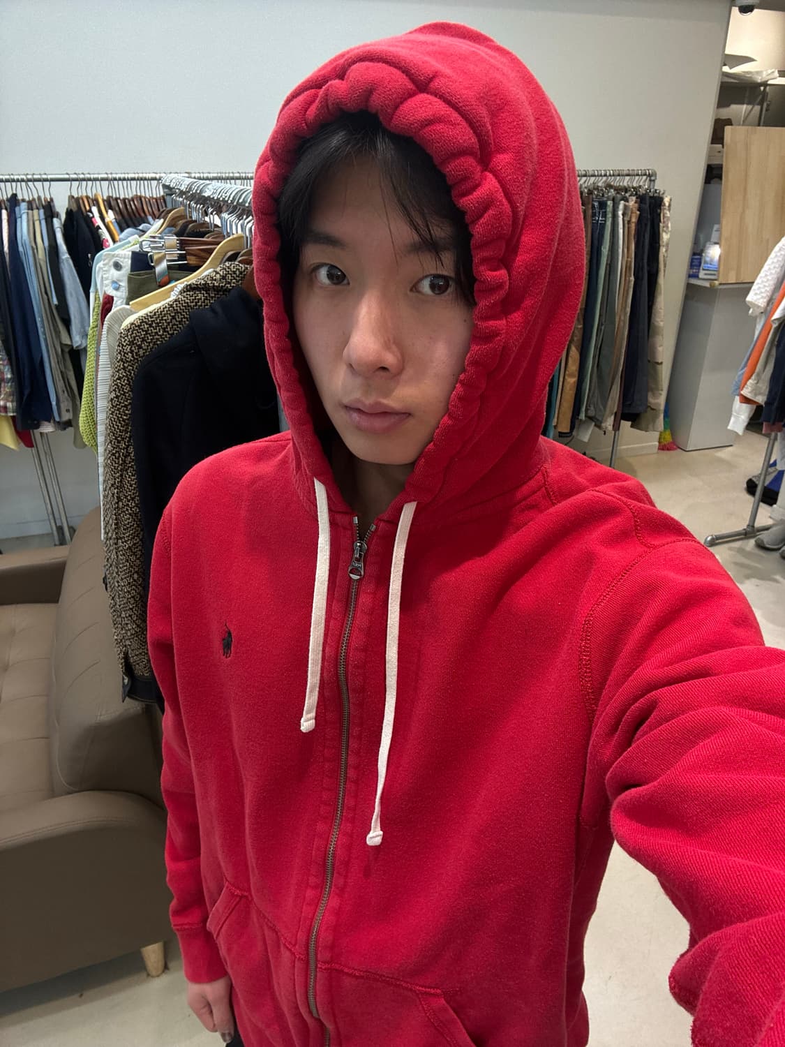 폴로 랄프로렌 와플 후드집업 상품이미지7