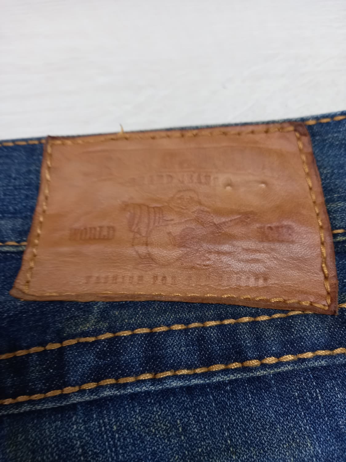 31 트루릴리전 USA 약골반 데미지워싱 일자진 31-515 상품이미지5