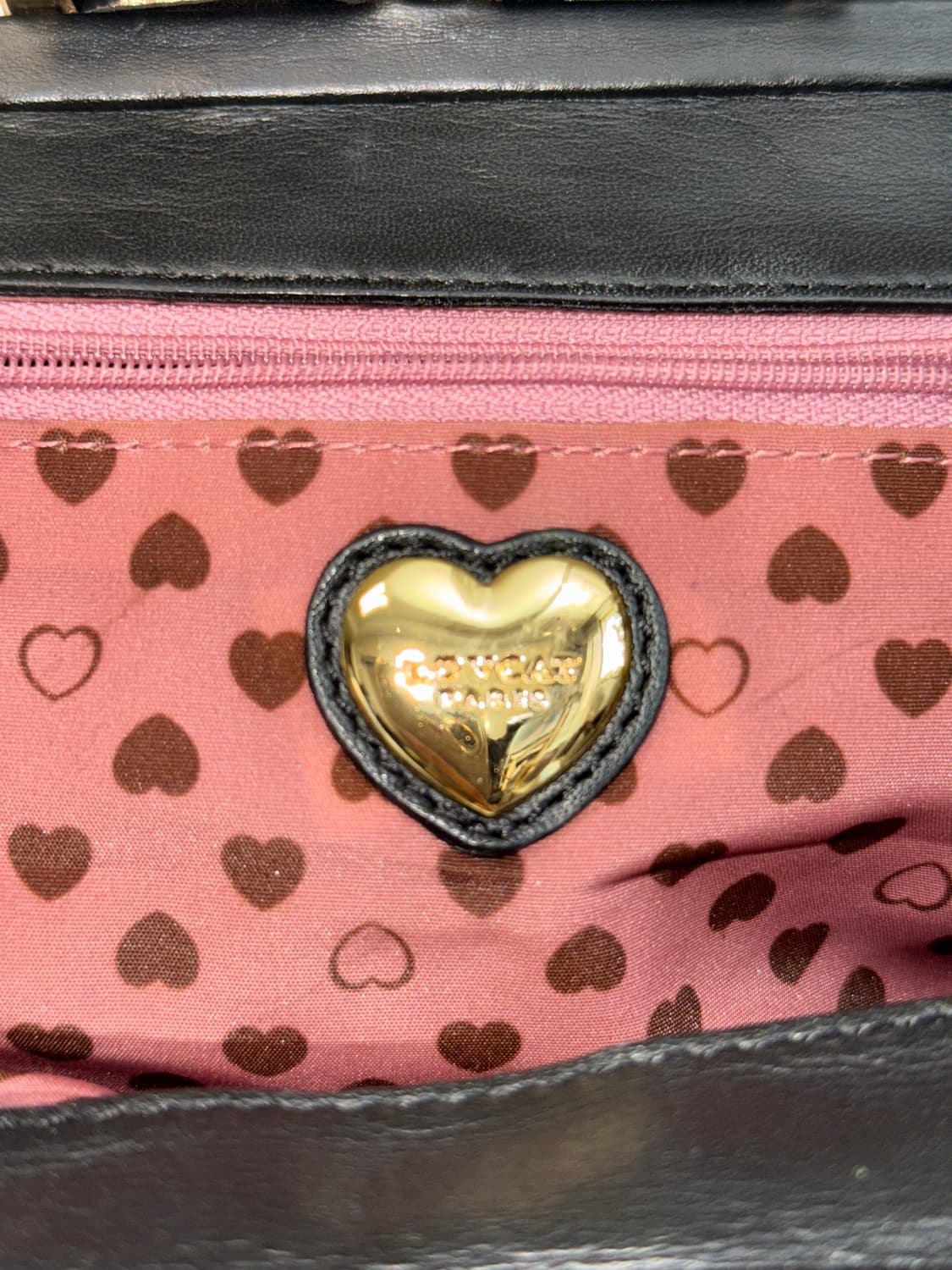 Lovcat black heart ribbon mini bag 상품이미지7