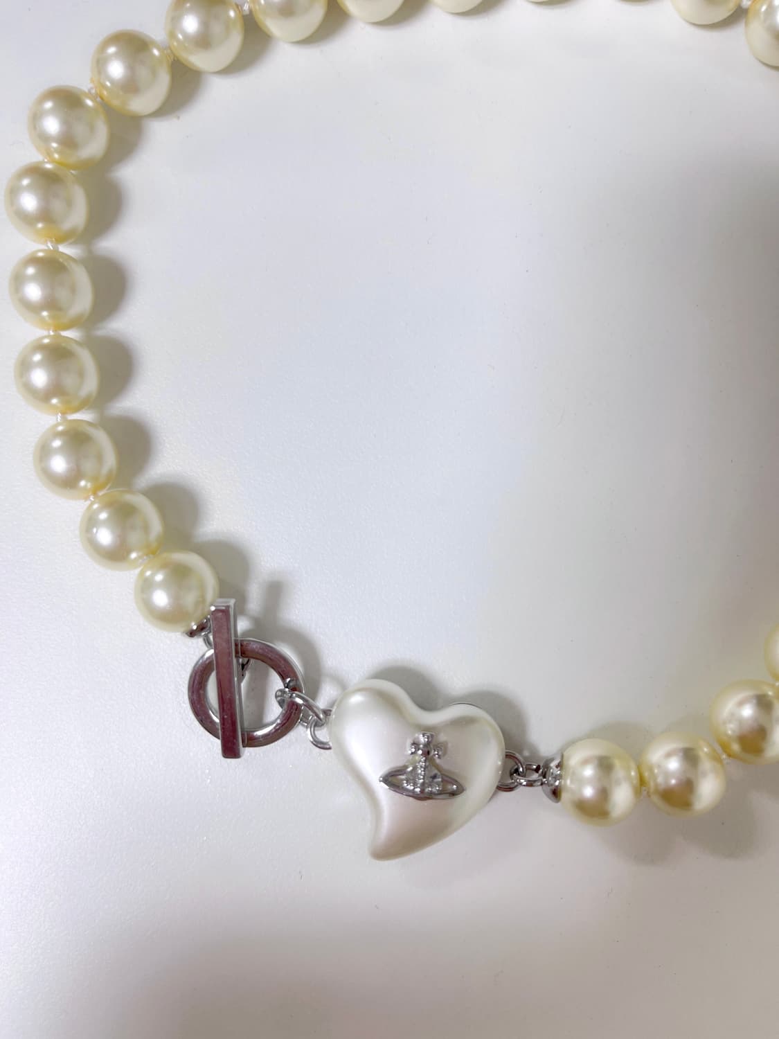 비비안웨스트우드 르넷 펄 하트 초커 상품이미지3