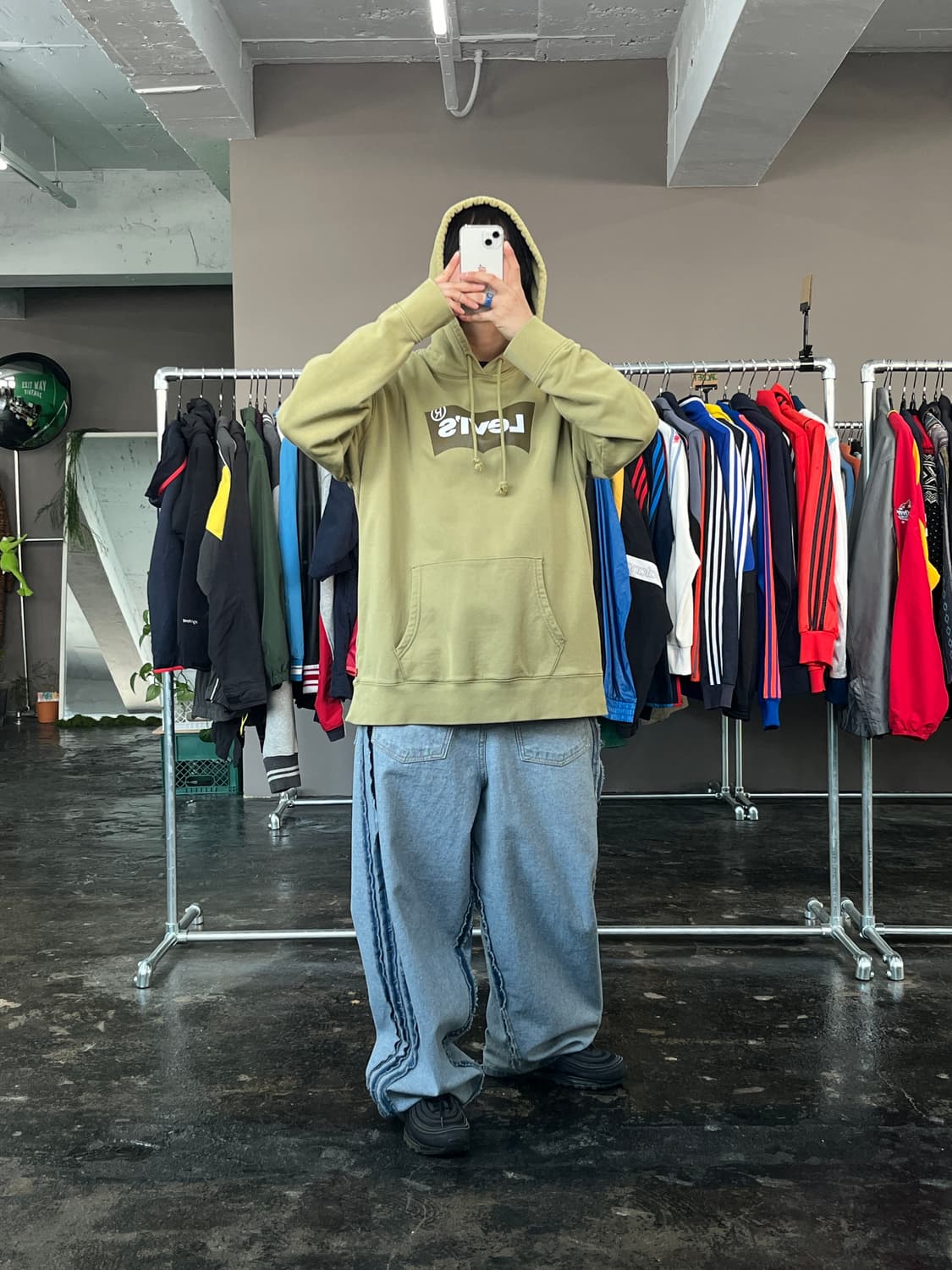 LEVI'S 로고 프린팅 후드 티셔츠 상품이미지5