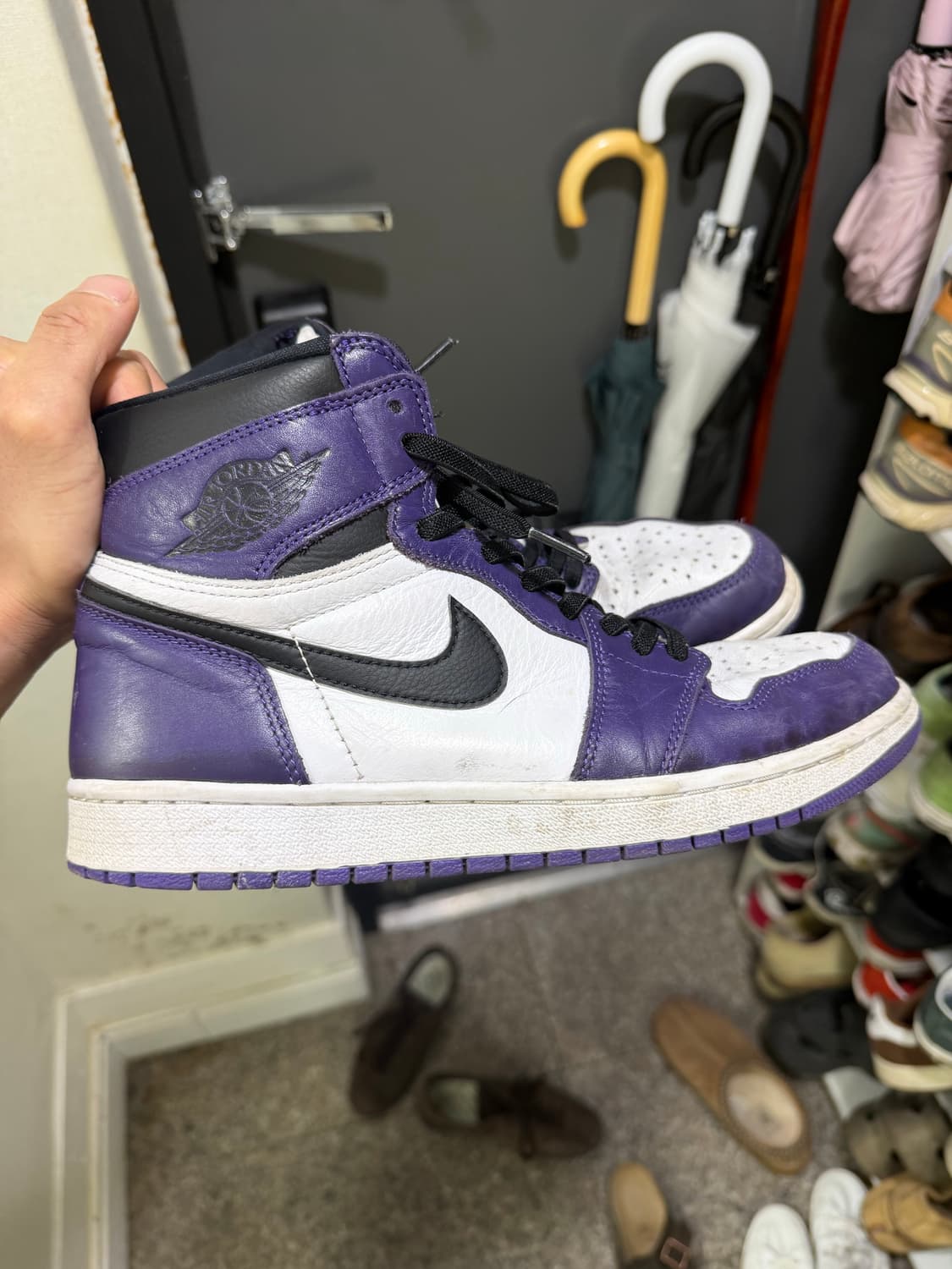 나이키 조던1 하이 코트 퍼플 280 판매합니다. 상품이미지1