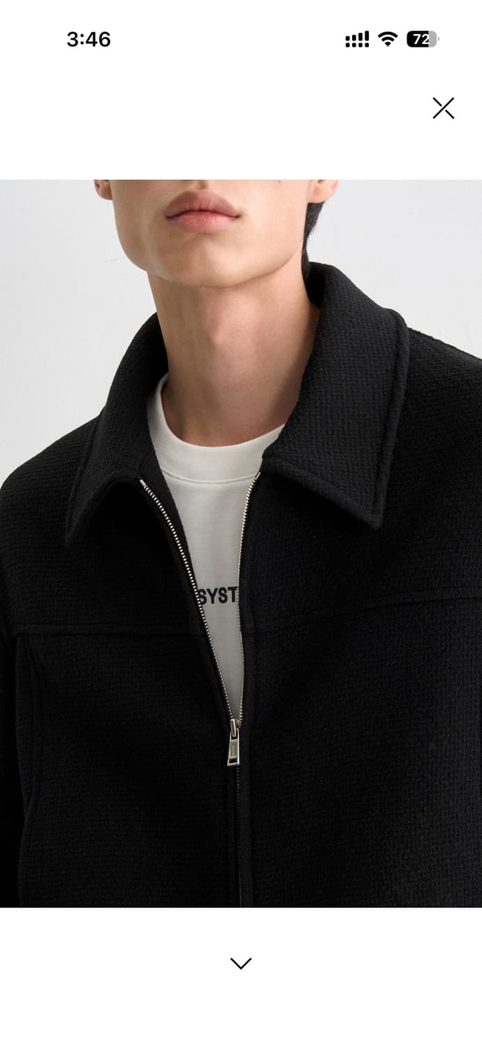 시스템옴므 울 블렌드 트위드 집업 자켓 105 상품이미지7