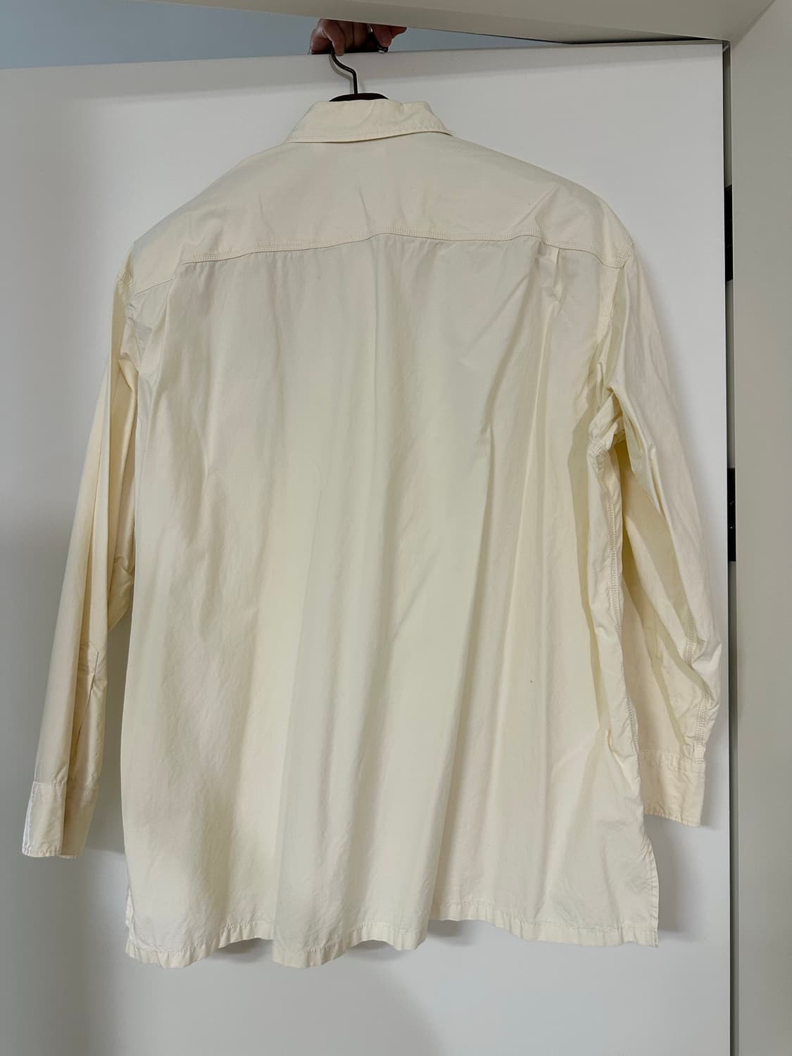 유니클로 브로드 오버사이즈 셔츠 네추럴 2XL 상품이미지2