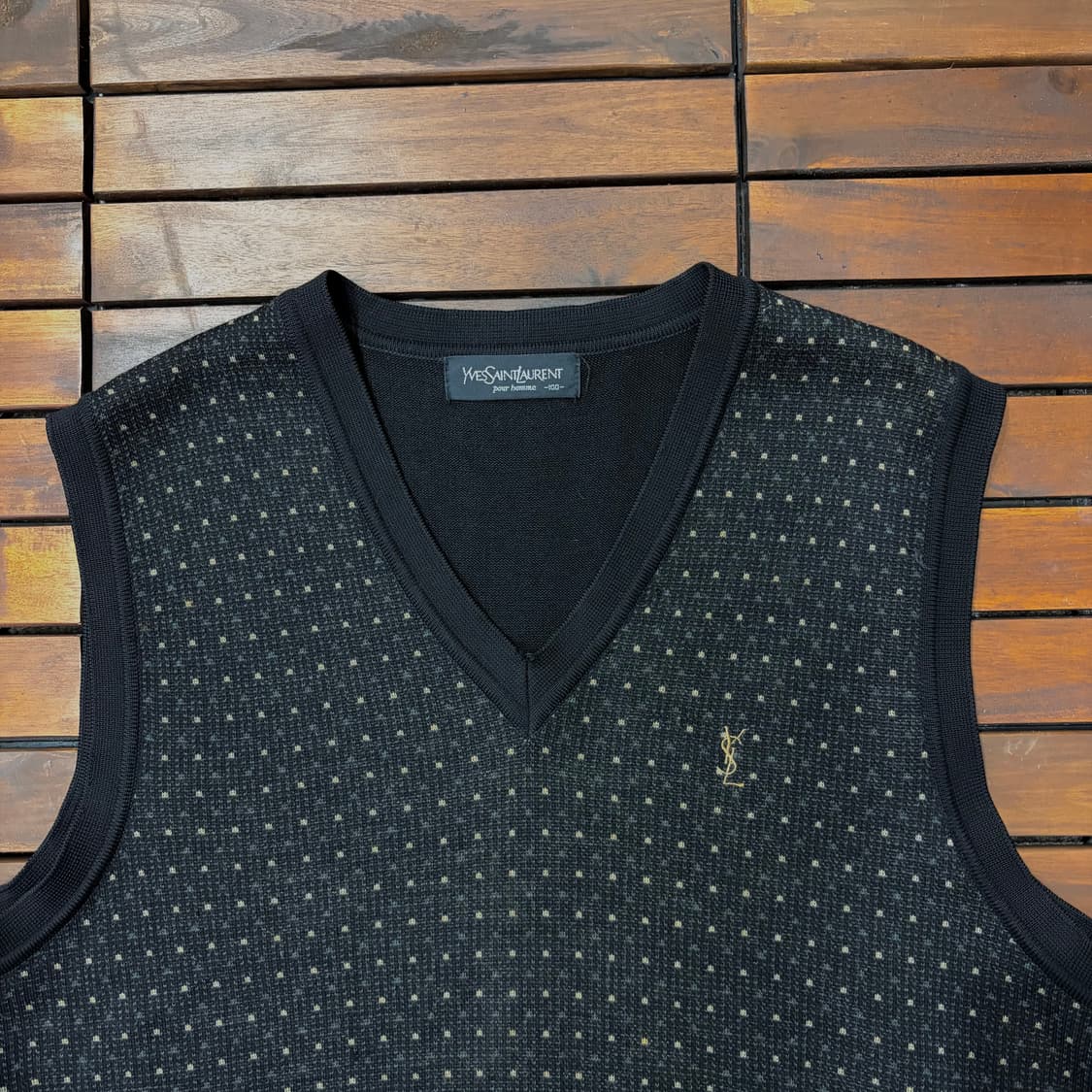 90s 입생로랑 니트 베스트 (L) 상품이미지2