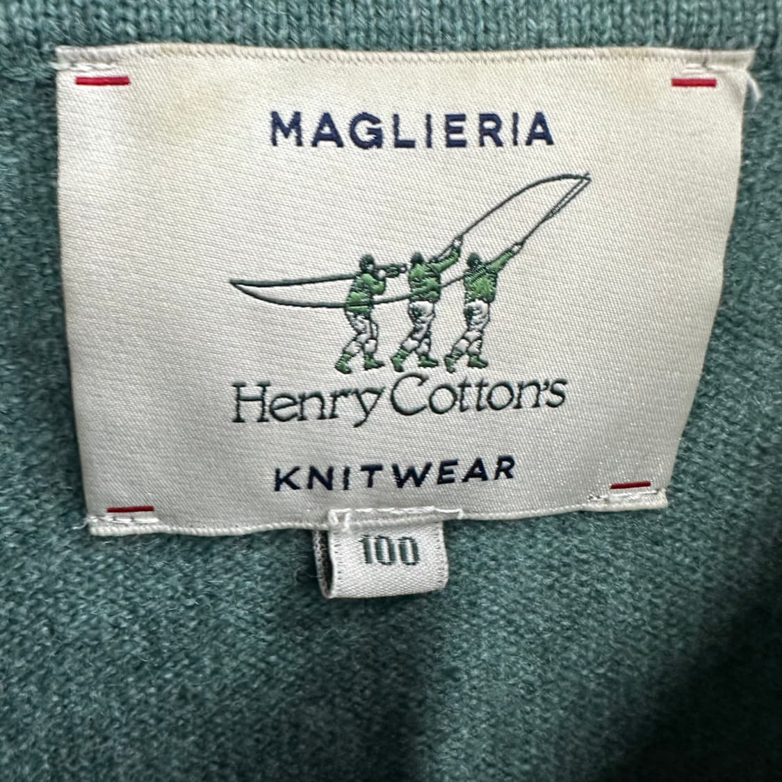 100 헨리코튼 남자 헨리넥 울 니트 상품이미지3