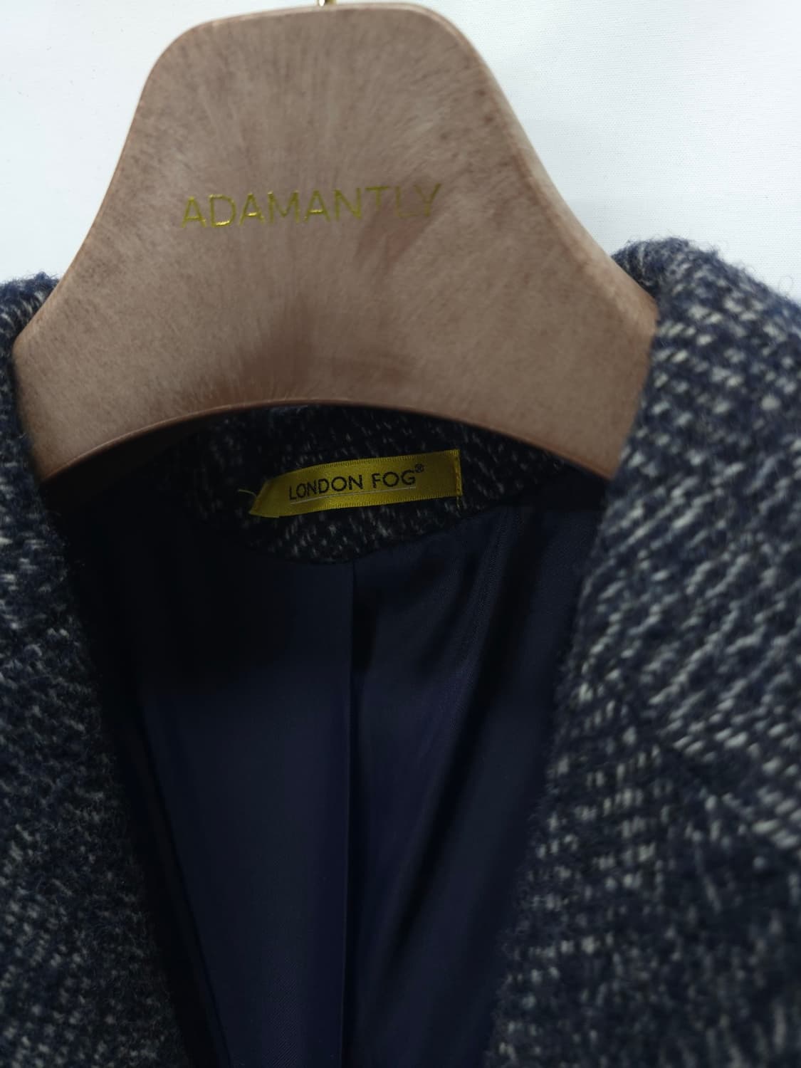 런던포그 남성 헤링본 울 모직코트 상품이미지5