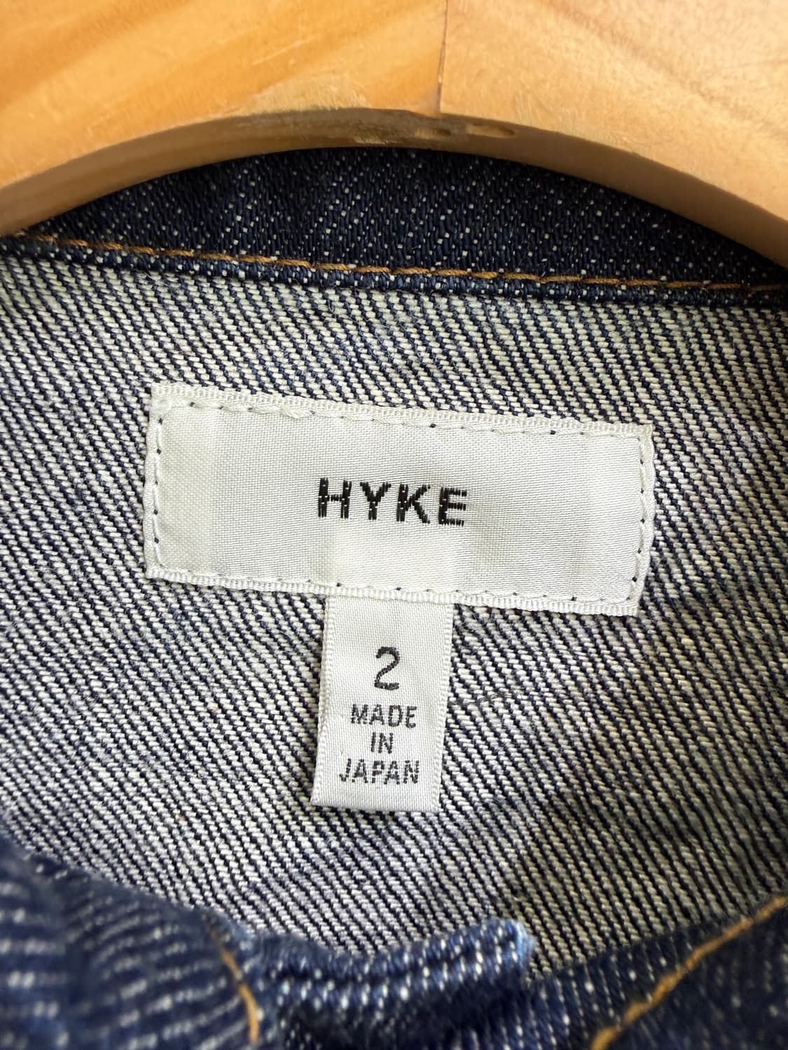 HYKE (Made in Japan) 데님 트러커 자켓  상품이미지6