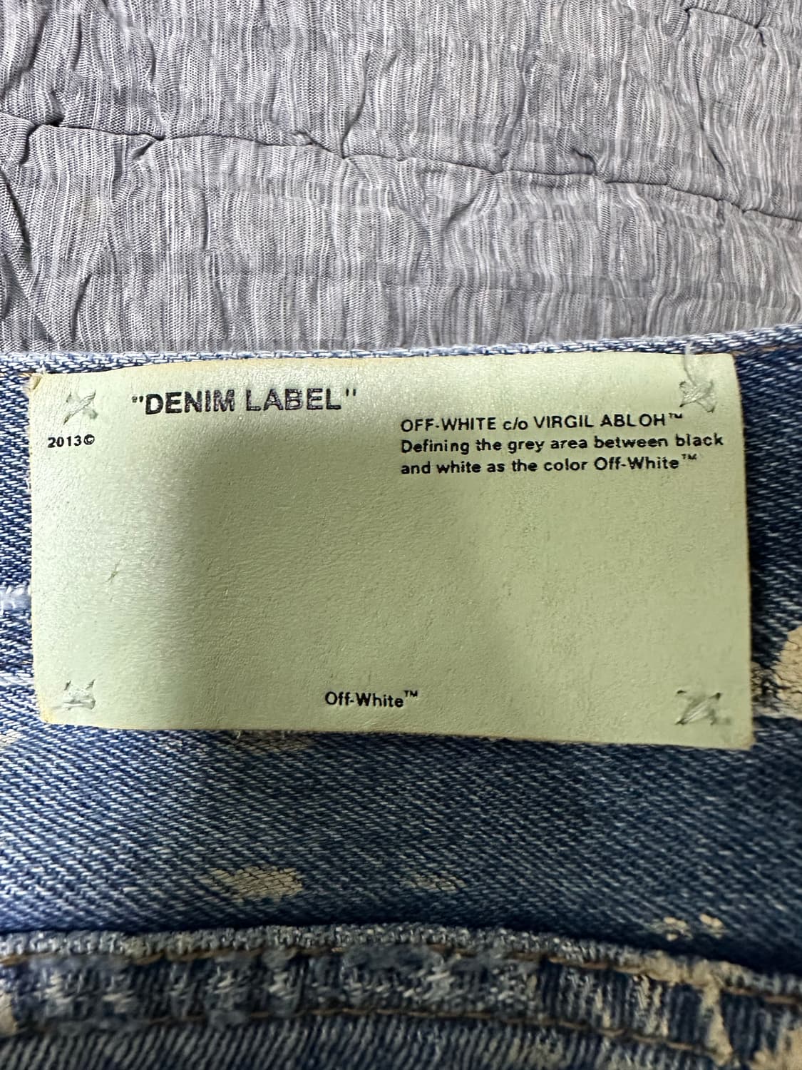 Off-White 크롭핏 청바지 상품이미지7