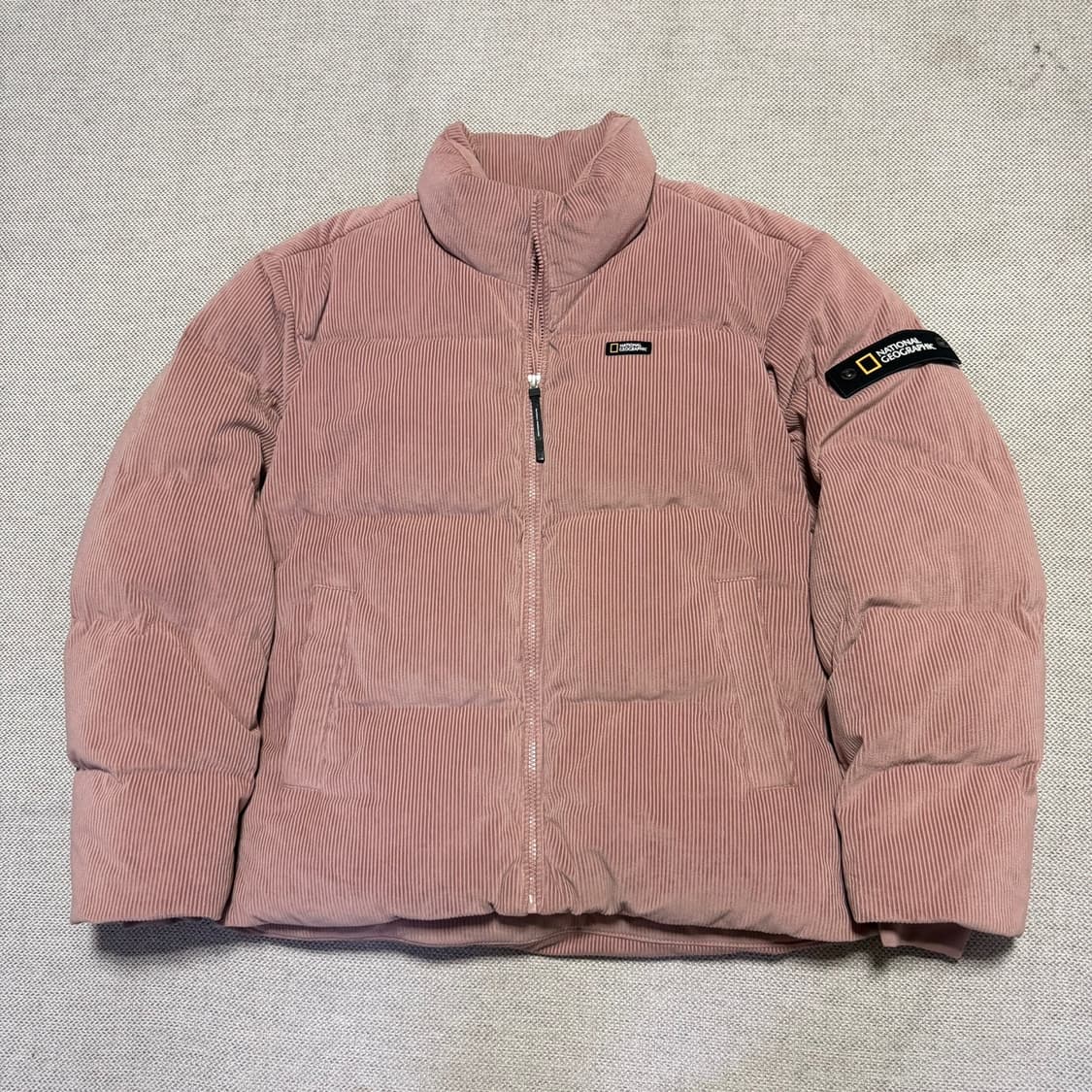 내셔널지오그래픽 코듀로이 숏패딩 상품이미지1