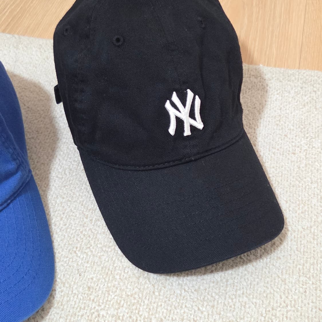 mlb la 캡모자 팝니다 블루 블랙 상품이미지2