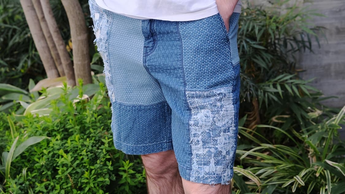 FDMTL 펀더멘탈 사시코 보로 데님 반바지 상품이미지5