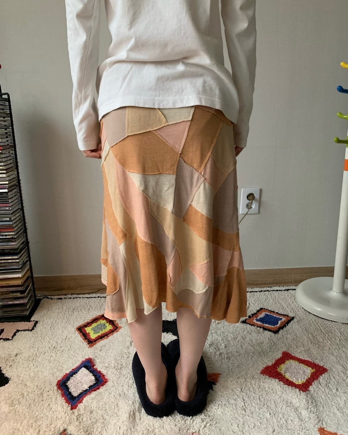 vintage rework patch skirt  상품이미지6