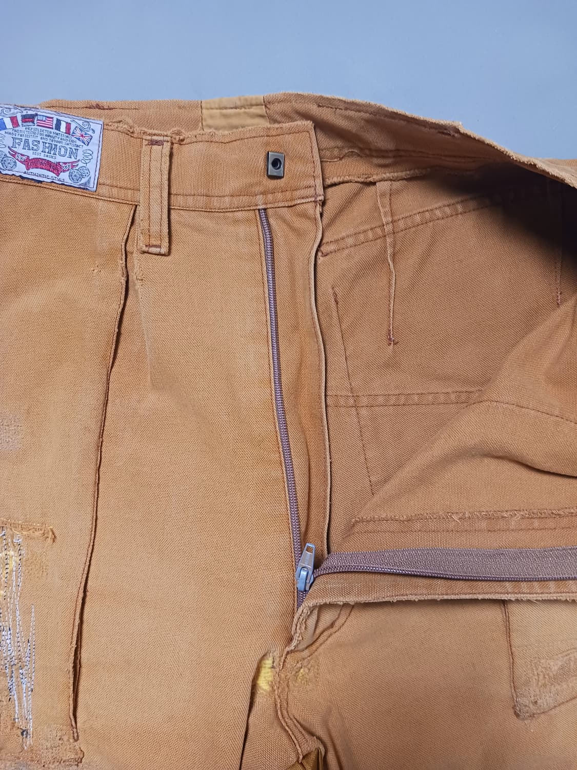 [33] 빈티지 투톤 데미지 워크웨어 카고 팬츠 상품이미지6