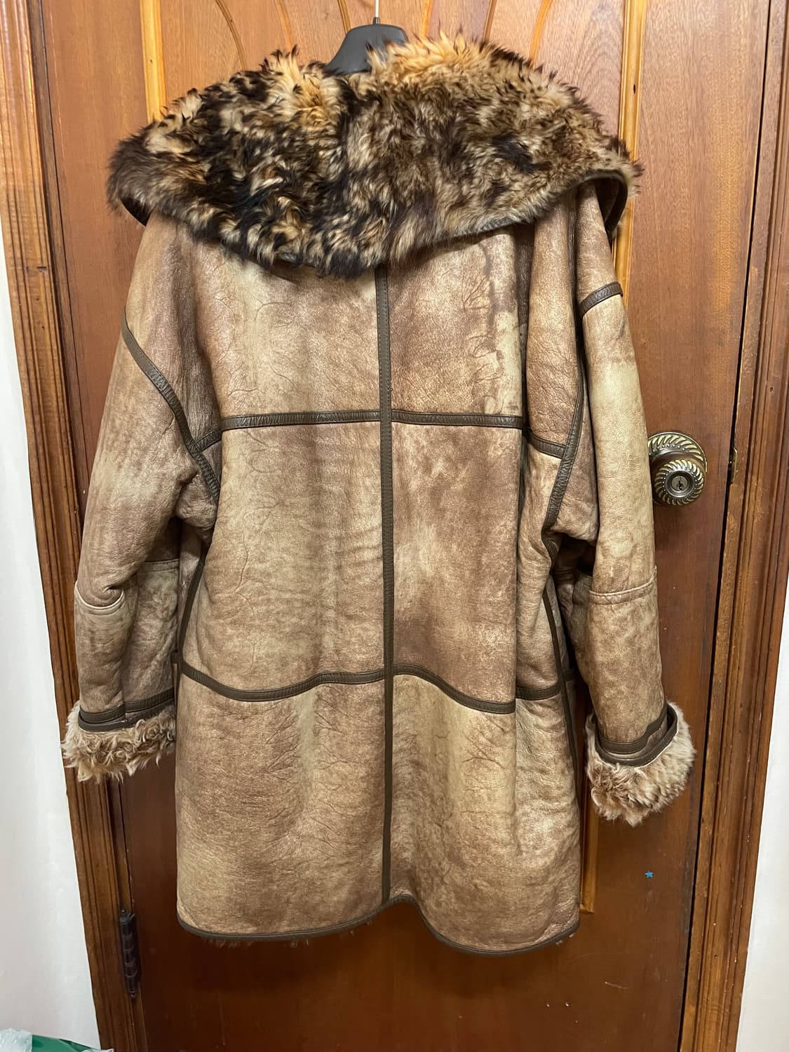 Vintage genuine 양가죽 무스탕 66사이즈 상품이미지6