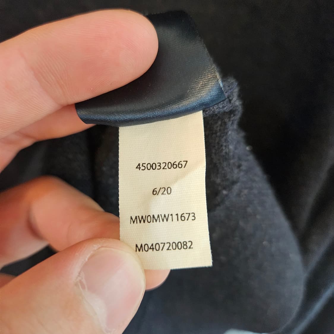 타미힐피거 V넥 캐시미어 니트 네이비 S 실측 100 상품이미지6