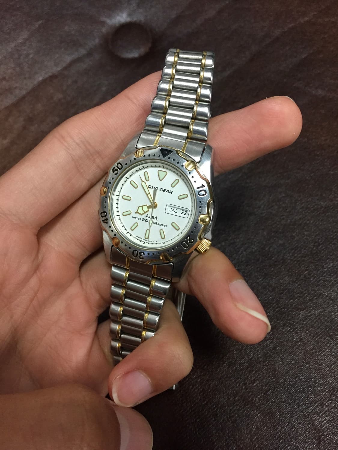 90s seiko alba aqua gear combi day-date 상품이미지4