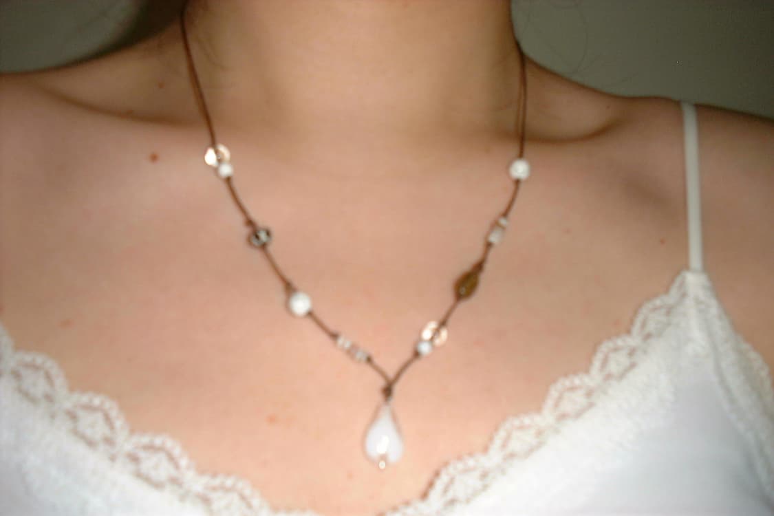 Teardrop necklace 티어드랍 비즈 목걸이 상품이미지1