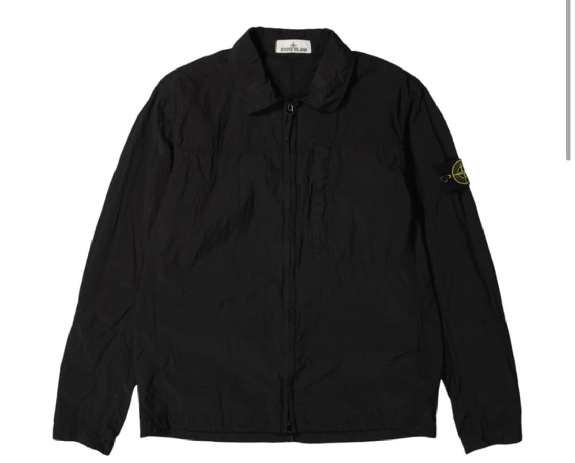 [새상품] 24FW 스톤아일랜드 나일론 메탈 오버셔츠 블랙 L 상품이미지1