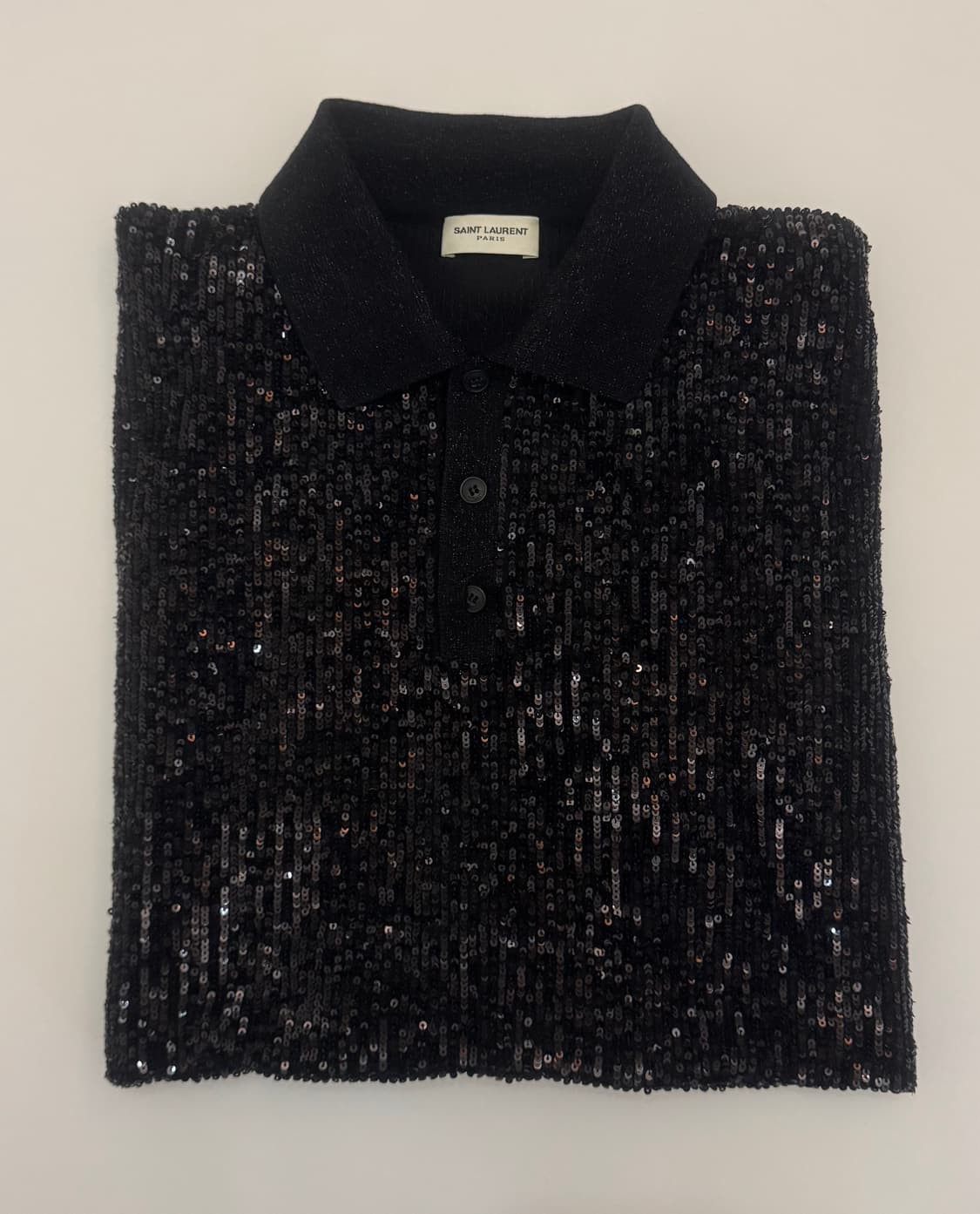 Saint Laurent mens Sequins S/S Polo Shir 상품이미지6