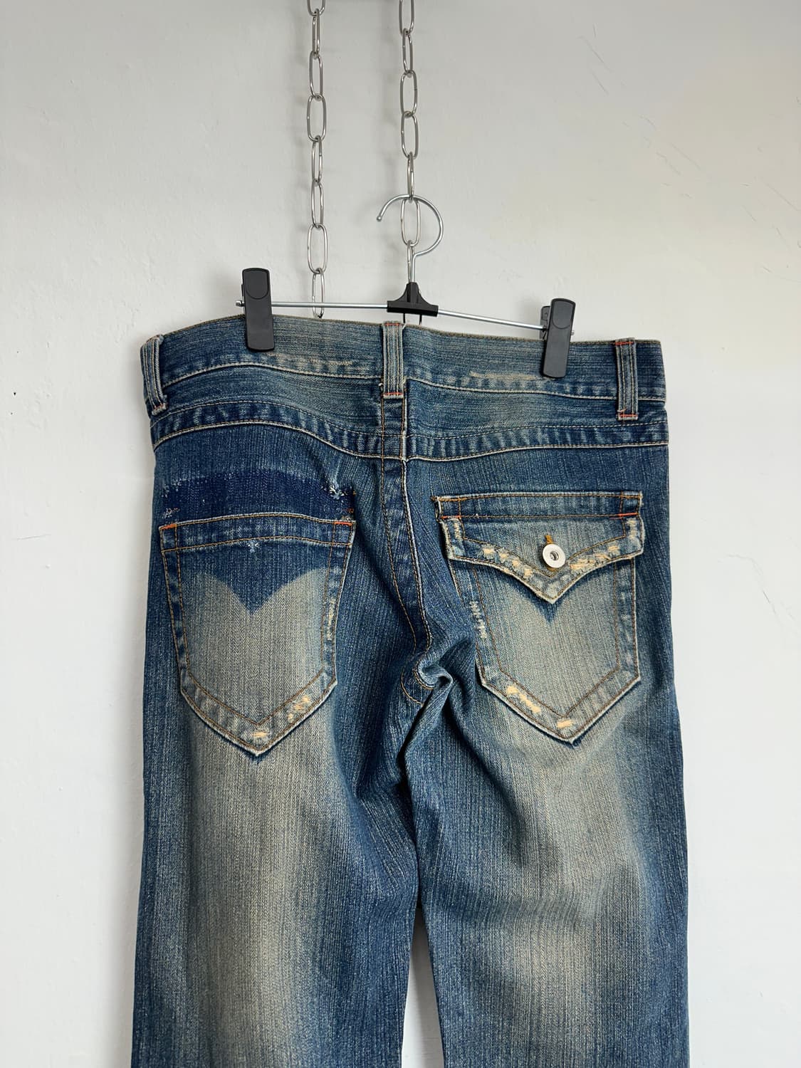 Heavy Washed Flap Pocket Denim Pants 상품이미지6