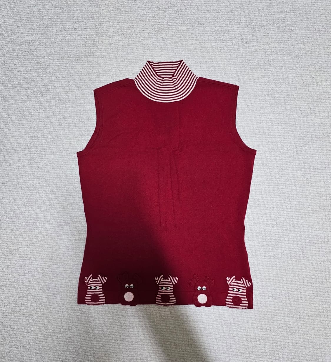 일본빈티지 엠유스포츠. 레드스판성굿  나시  90. 상태좋음 상품이미지1